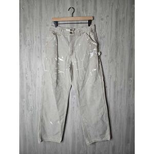 Carhartt Double Knee Work Pants 34x32 Paint Stained Grunge Gorpcore